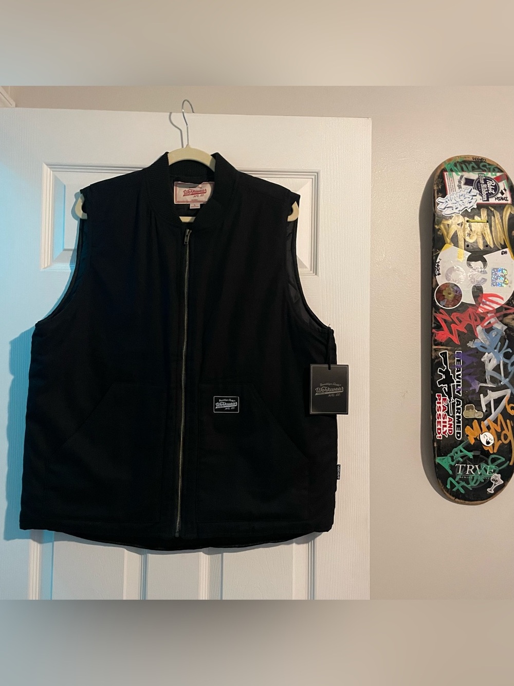 Brooklyn Cloth -  Canvas Workwear Vest Large Black